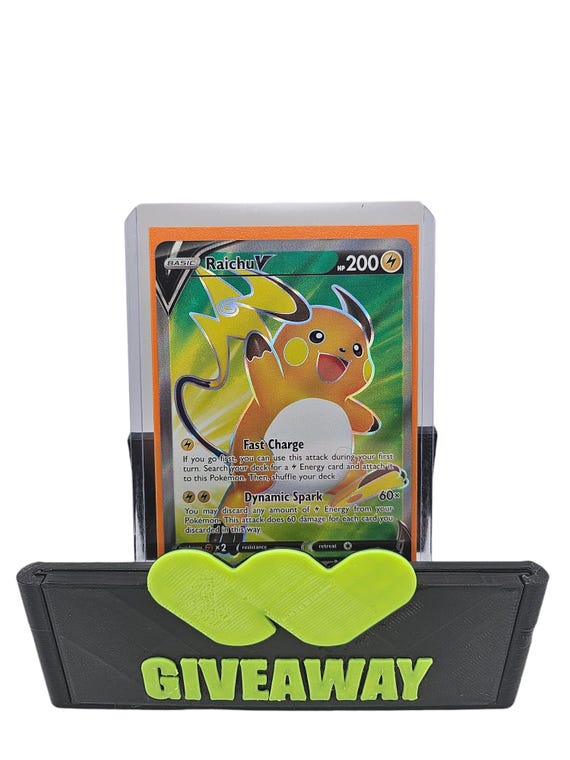 3d printed pokemon card stand holder print Pokemon Card CHARIZARD W/Tail PSA 3D Trading TCG Holder Display penny sleeves Pokemon Card Toploader Display Stand