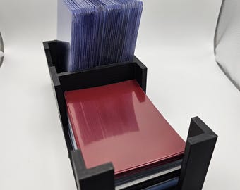 Trading Card Storage Tower: Top Loader & Penny Sleeve Dispenser