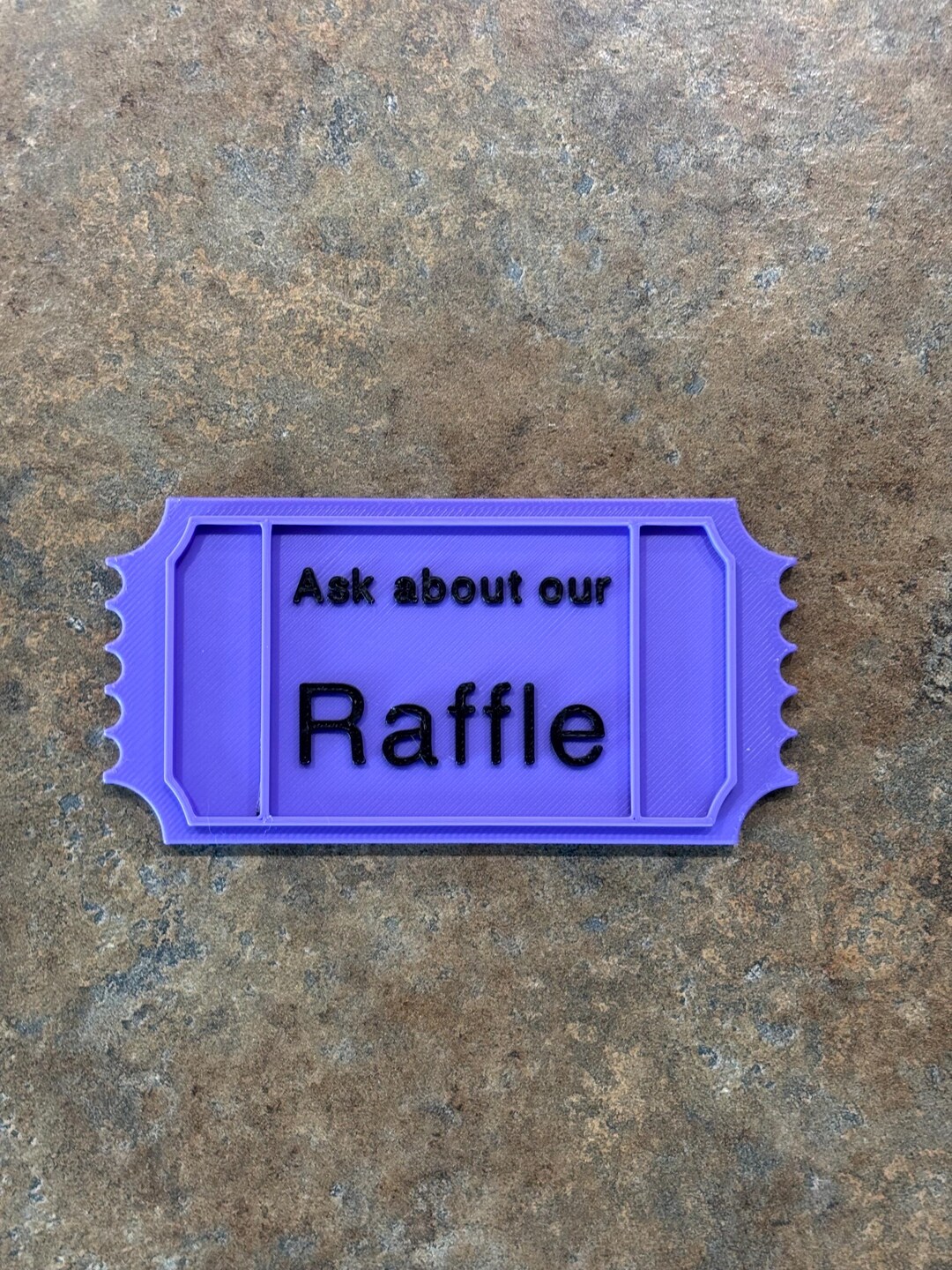 3D Printed Raffle Ticket-1 Ticket - Etsy