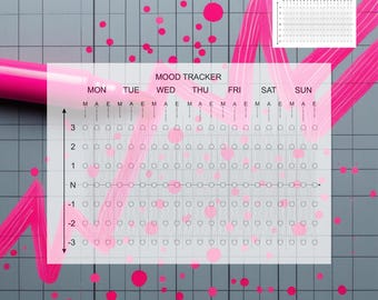 Utskrivbar humörspårare, känslologgare, humördiagram, daglig humörspårare, daglig humördagbok utskrivbar nedladdning, A4/A5, direktnedladdning