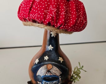 Coffee Americana Gourd Gnome Mushroom Shelf/Desk Setter Whimsical