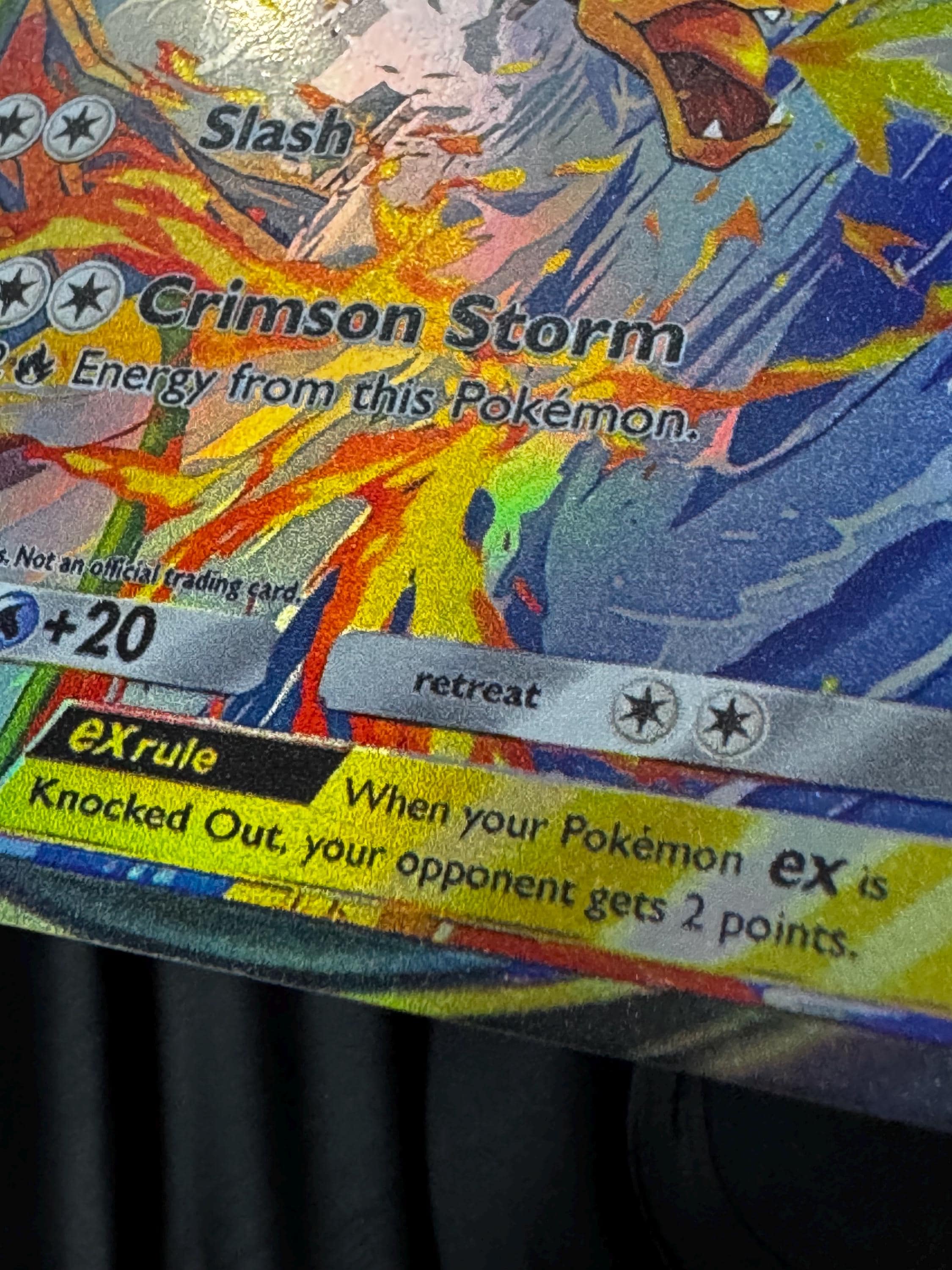 ポケモン リザードン ex TCG ポケットカスタムカード ホロ！ - Etsy 日本