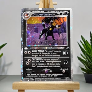 POKEMON custom card Shadow Umbreon Cosmo Holo!