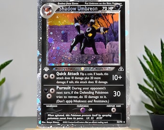 POKEMON custom card Shadow Umbreon Cosmo Holo!