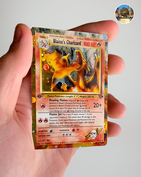 blaine's charizard pokemon card Pokémon Blaine's Charizard Holo 2/132 – Grail Collectibles AZ main image 0