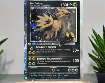 POKEMON custom card Shadow Moltres Cosmo Holo!