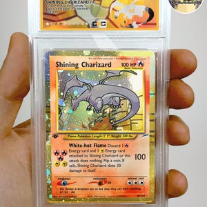 POKÉMON personnalisé Dracaufeu Brillant GX Cosmo Holo!