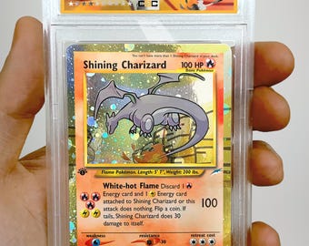 POKEMON custom Shining Charizard GX Cosmo Holo!