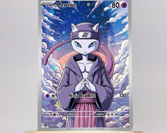 POKEMON custom card Mewtwo ninja Gx Cosmo Holo!