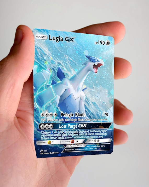 POKEMON Custom Card Lugia Gx Cosmo Holo! - Etsy