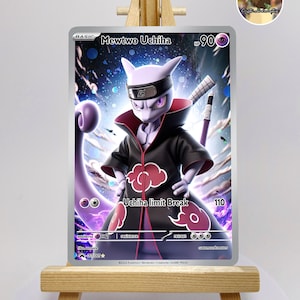 Carte personnalisée POKEMON Mewtwo ninja Gx Cosmo Holo Uchiha !