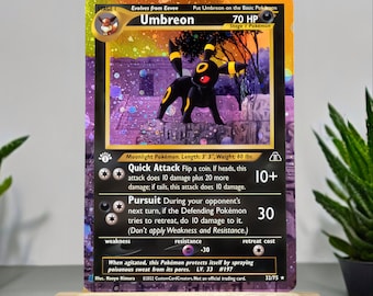 POKEMON custom card Umbreon Cosmo Holo!