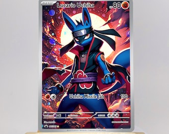 POKEMON custom card Lucario ninja Gx Cosmo Holo!