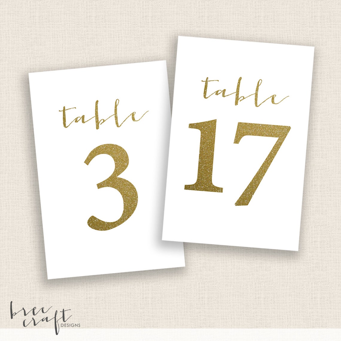 DIY Printable Table Numbers 4x6 Digital Design Numbers | Etsy