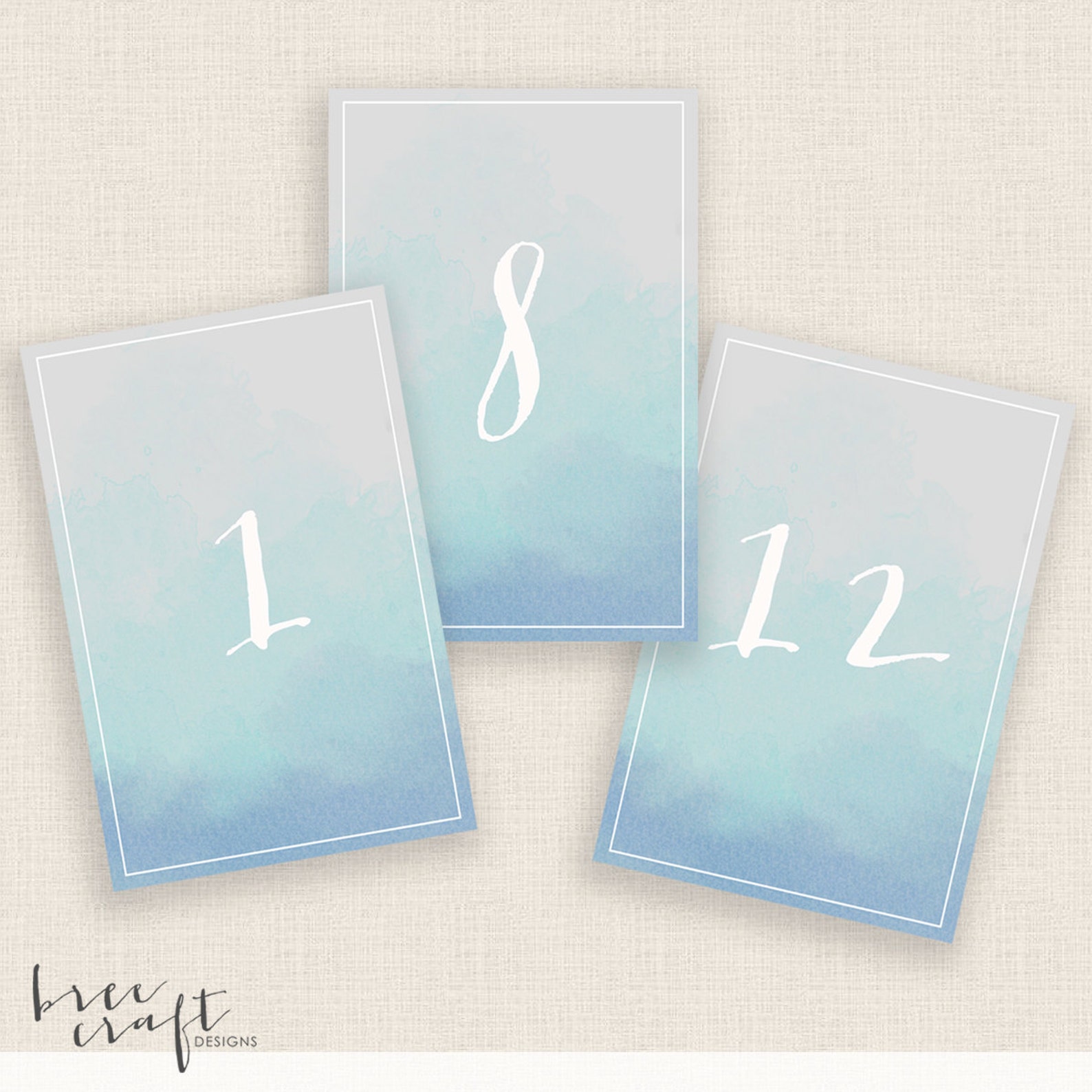 DIY Printable Table Numbers 4x6 Digital Design Numbers - Etsy