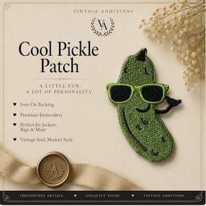 Pickle Iron on Patch
