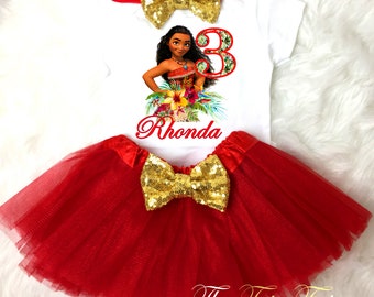 baby moana birthday outfit
