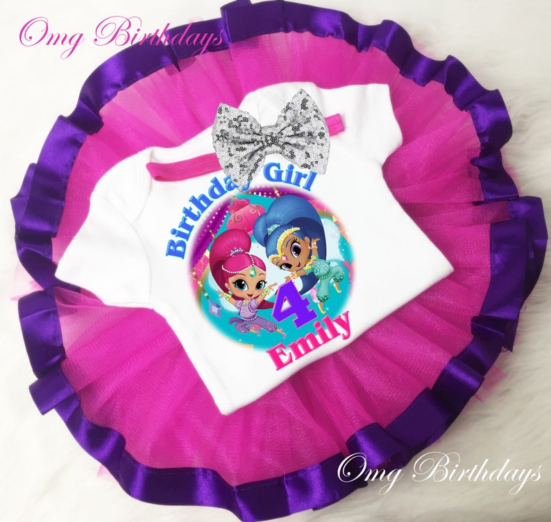 shimmer and shine 4th birthday outfit