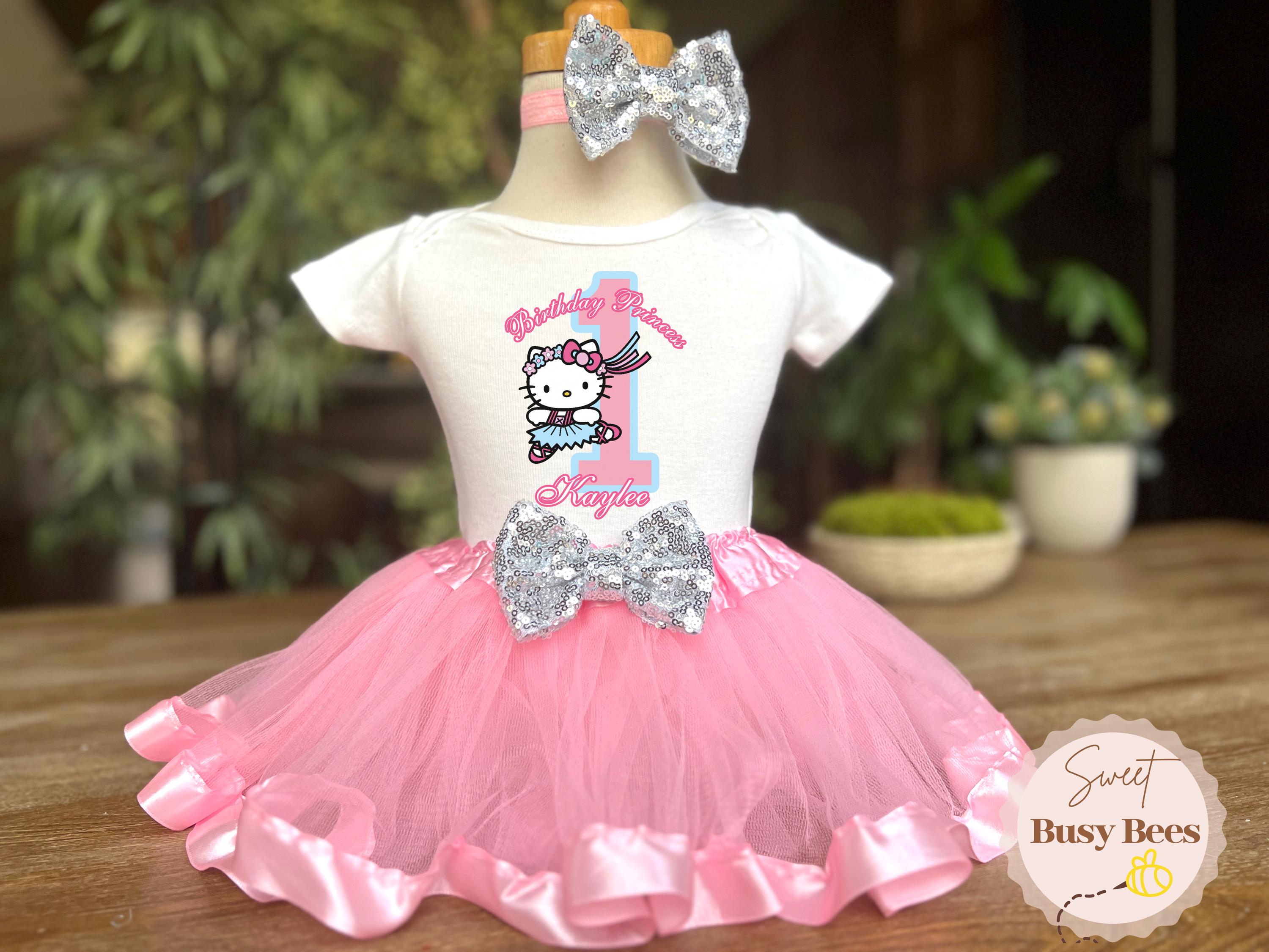 hello kitty 1st birthday dress Custom family outfits  Ricco India