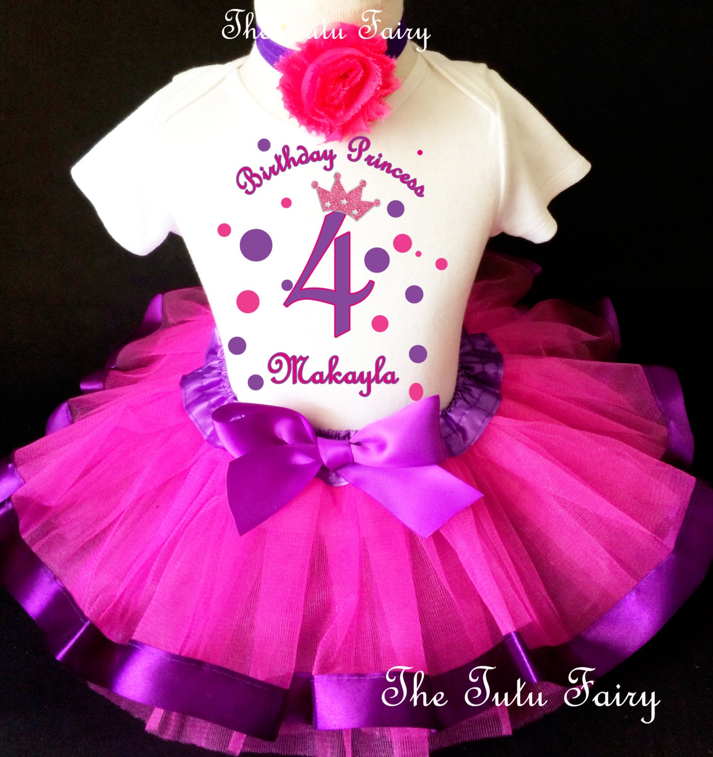 K-Acc Birthday Girl Outfit - Blue Ears, T-Shirt, Tutu Dress, Satin Sash –  Gifts for Girls Birthday Party Supplies