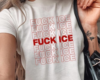 Camiseta de bebé "Abolish ICE", Top corto "Fuck ICE", Camiseta de mujer "Chinga la Migra", Protesta contra el hielo en Los Ángeles, Foxtrot Delta Tango, Camiseta de la resistencia, Justicia social