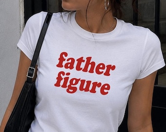 T-Shirt mit Vaterfigur-Motiv, witziges Y2K-Shirt, Crop-Top mit „Schluss mit ihm“-Motiv, Outfit für eine ausgelassene Kneipentour der 90er und 2000er, Sommerfestival-Look, coole Shirts