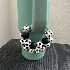 Personalized Soccer Bag Tag , Stanley Cup Accessory, Soccer Gifts. Soccer Backpack, Bogg Bag Charms, Sports Tumbler charm,Soccer Gift Ideas