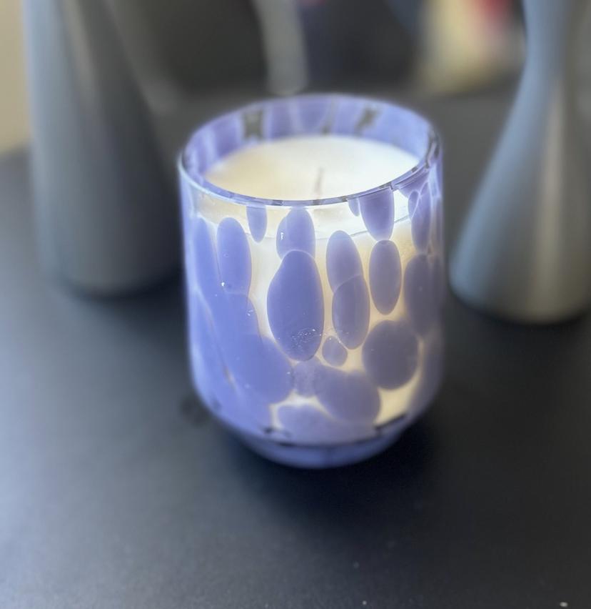 アクセサリーその他 Esoteric Murano Murano Glass Candle Murano Glass Candle – 10 Oz Luxury Decor, Lavender Scent