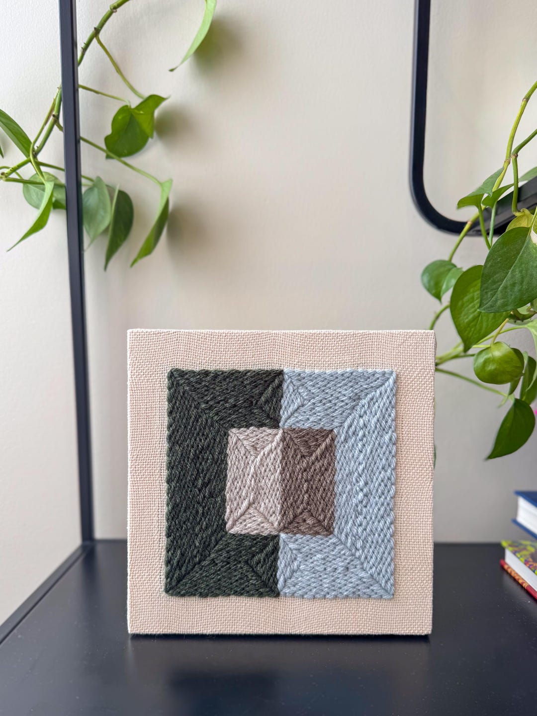 Beginner Punch Needle Kit: Modern Geometric Wall Art - DIY Craft - Etsy