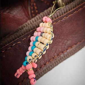 Beaded fish bag charm *customizable* bag charm keychain * Keychain charms