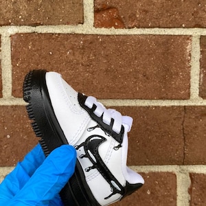 Drip Toddler Kids Custom Nike Air Force Ones. Baby Nike Shoes. Hand-Painted Nike Shoes. Customized Baby Gifts. Kids Nike Sneakers.