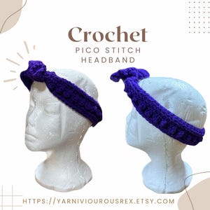 Purple Skinny Pico Headband