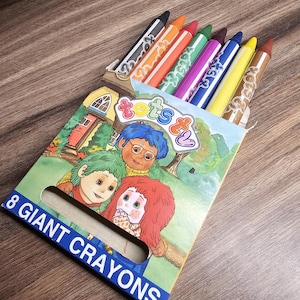 Vintage 1995 Tots TV Giant Crayons,  Nostalgic Gift, 90s Kids Tv