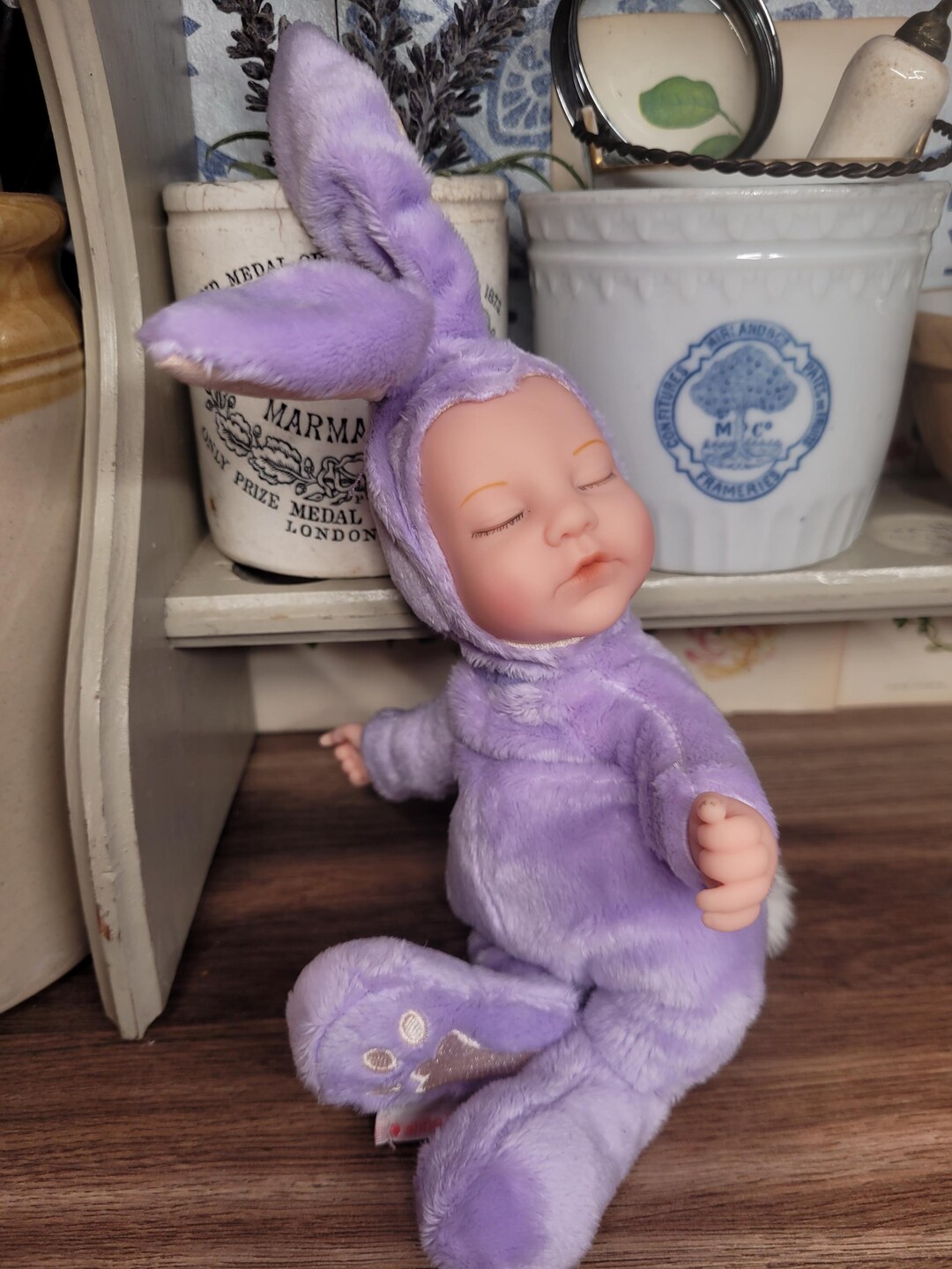 Vintage Anne Geddes Rabbit Baby Doll, Cute Collectible Doll - Etsy