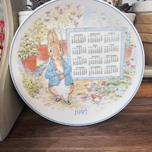 Peter Rabbit Calendar Plate - Etsy