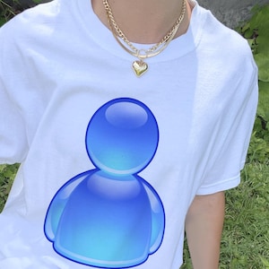 Frutiger Aero Icon TShirt, Y2K Frutiger Aero 2000s Tee Shirt, Vintage Y2K Avatar Shirt Top, Frutiger Aero Aesthetic Weirdcore Nostalgia MSN