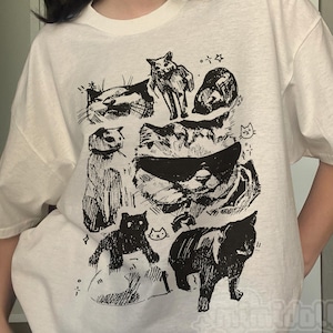 Silly Cats Meme Shirt, Y2K Funny Cat Meme TShirt, Vintage Unhinged 90s Kitten Tee Grunge Funny Graphic Shirt, Weirdcore Shirts That Go Hard