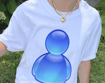 Frutiger Aero Icon TShirt, Y2K Frutiger Aero 2000s Tee Shirt, Vintage Y2K Avatar Shirt Top, Frutiger Aero Aesthetic Weirdcore Nostalgia MSN