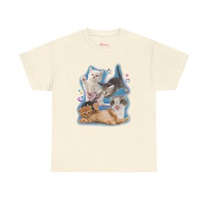 Y2K Silly Cat Shirt Tee 90s Aesthetic Cat Meme TShirt, Trashy Y2K Kitten Tee, Cats Shirt Trendy, Funny Cat Kitten Tee Y2K Downtown Girl Top Natural