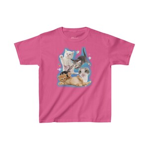 T-shirt bébé chat stupide de l'an 2000 T-shirt esthétique mème chat des années 90, t-shirt bébé chaton de l'an 2000, chemise chats tendance, t-shirt bébé chat drôle Y2K centre-ville haut fille Heliconia