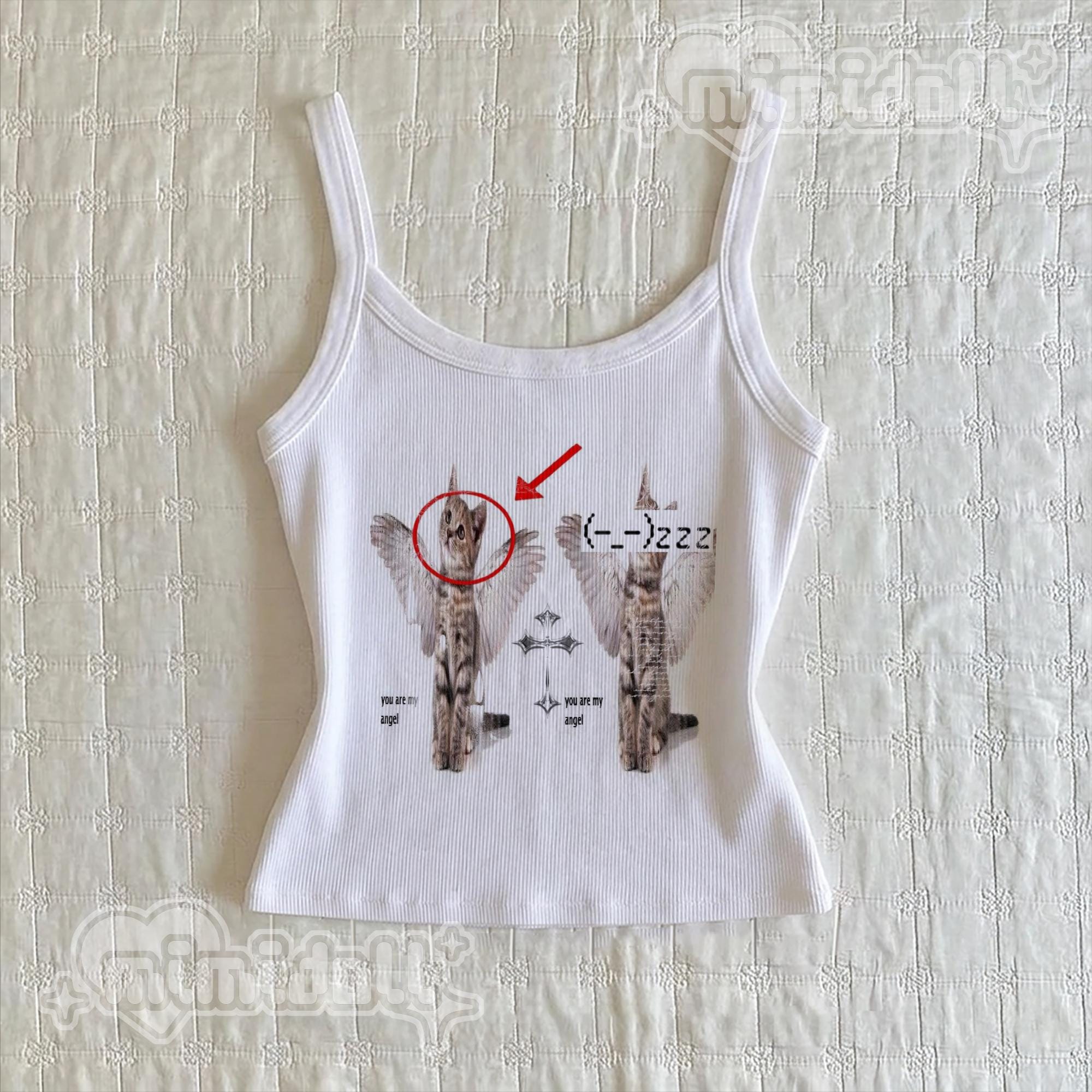 Y2k Tank Top Angel - Etsy
