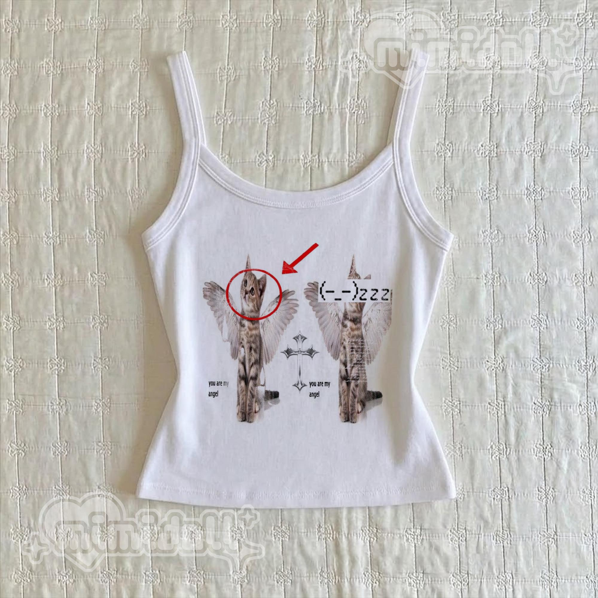 Y2k Tank Top Angel - Etsy