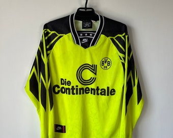 Nike Borussia Dortmund 1994-1995 Jersey Long Sleeve Size XS - Etsy