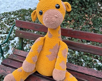 Żaneta die Riesin Giraffe gehäkelt Amigurumi Plüschtier digitale PDF Muster