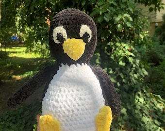 Pinguin Plüschtier Häkelanleitung, Amigurumi Tier (Digital PDF)