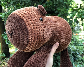 Capybara Häkelanleitung: Klementyna Amigurumi Plüschtier (PDF Pattern, No-Sew Option)