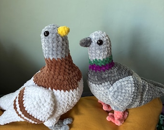 Gehäkelte Taube PDF digitale Muster Bundle, Amigurumi Plushies, Bu kommta Tarta und Kazik