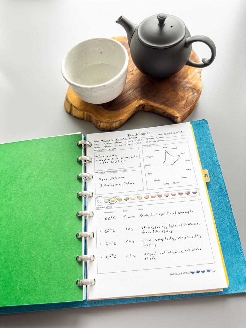 Tea Tasting Journal - Etsy