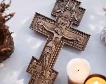 Wall Cross Wooden Crucifix Religious Wood Carving Catholic Cross Religious Wall Art Christian Home Decor Carved Wooden Crucifix Catholic Art