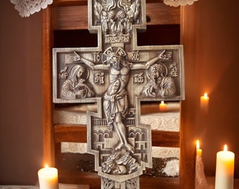 Wooden Crucifix Jesus Christ Wooden Cross Catholic Cross Wall cross Wooden Crucifix Religious Wood Carving Catholic Cross Religious Wall Art